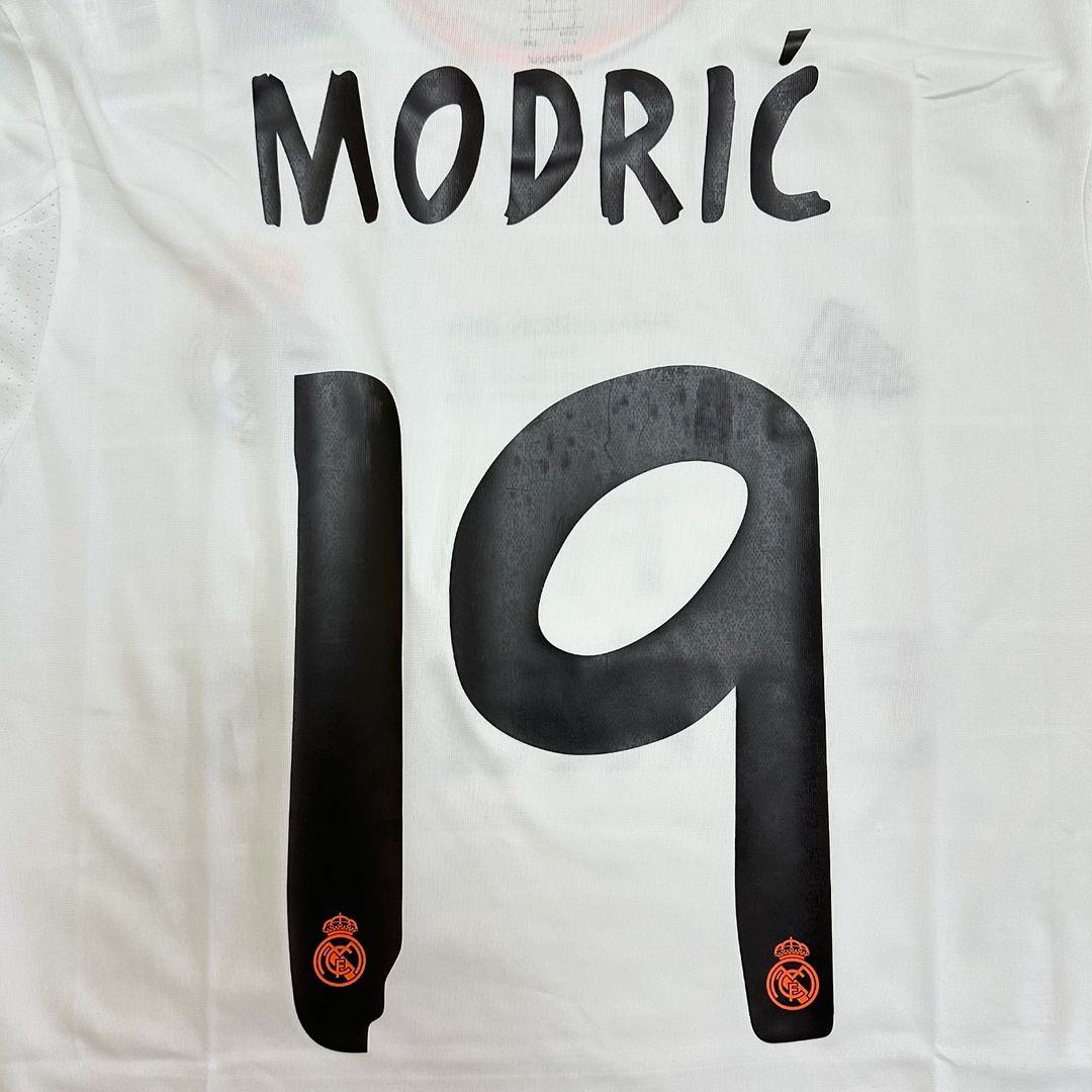 Luka Modric Real Madrid 2014 Champion League Final Lisbon Retro Jersey