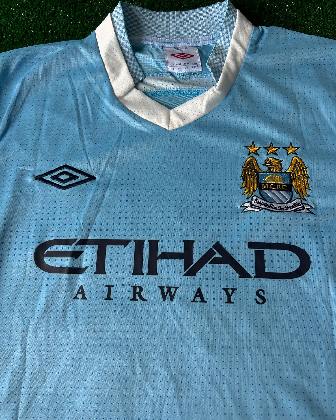 David Silva Manchester City 2011 2012 Season Retro Jersey Maillot Trikot Maglia