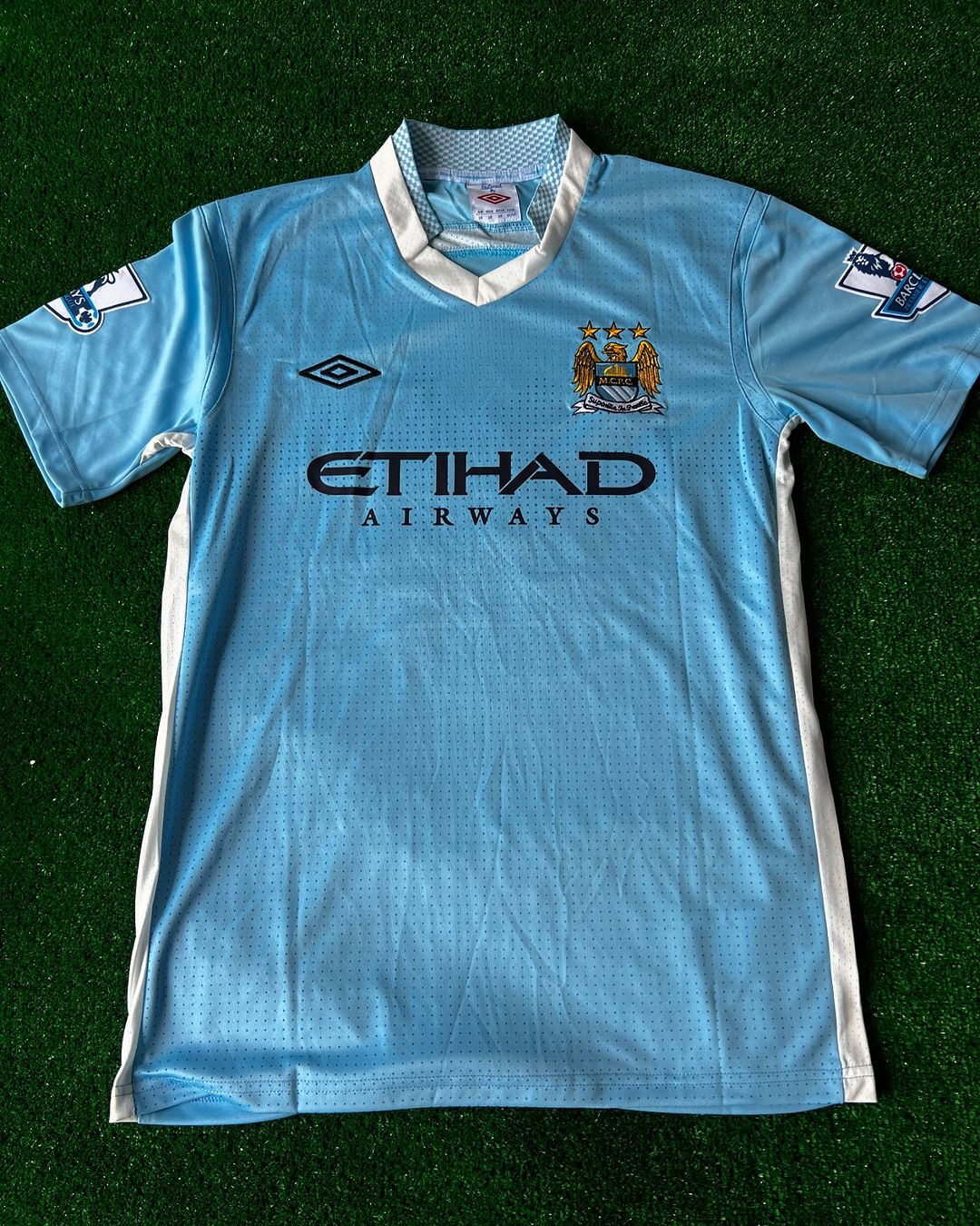 David Silva Manchester City 2011 2012 Season Retro Jersey Maillot Trikot Maglia