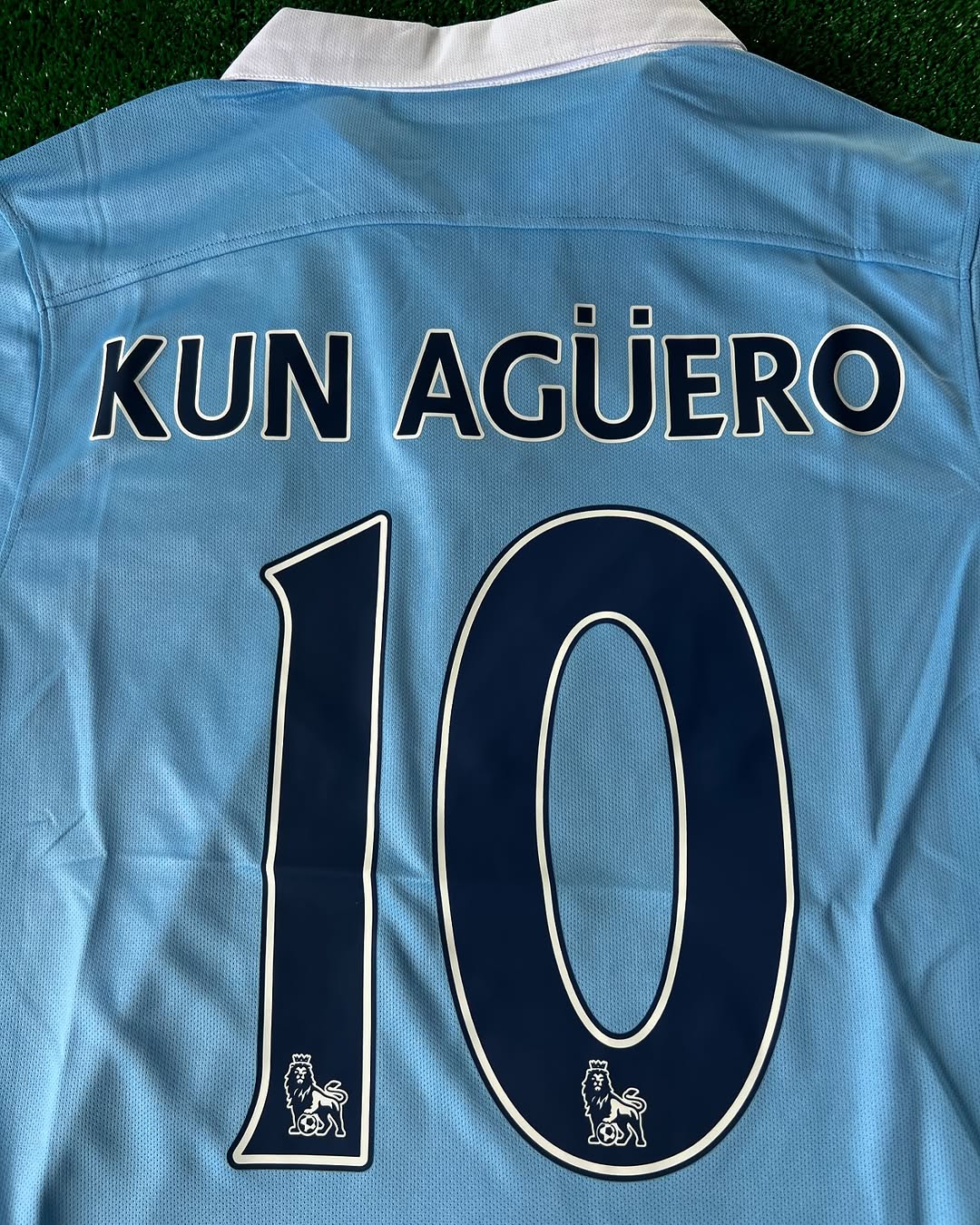 Sergio Kun Aguero Manchester City 2015 2016 Season Retro Jersey Maillot Trikot Maglia