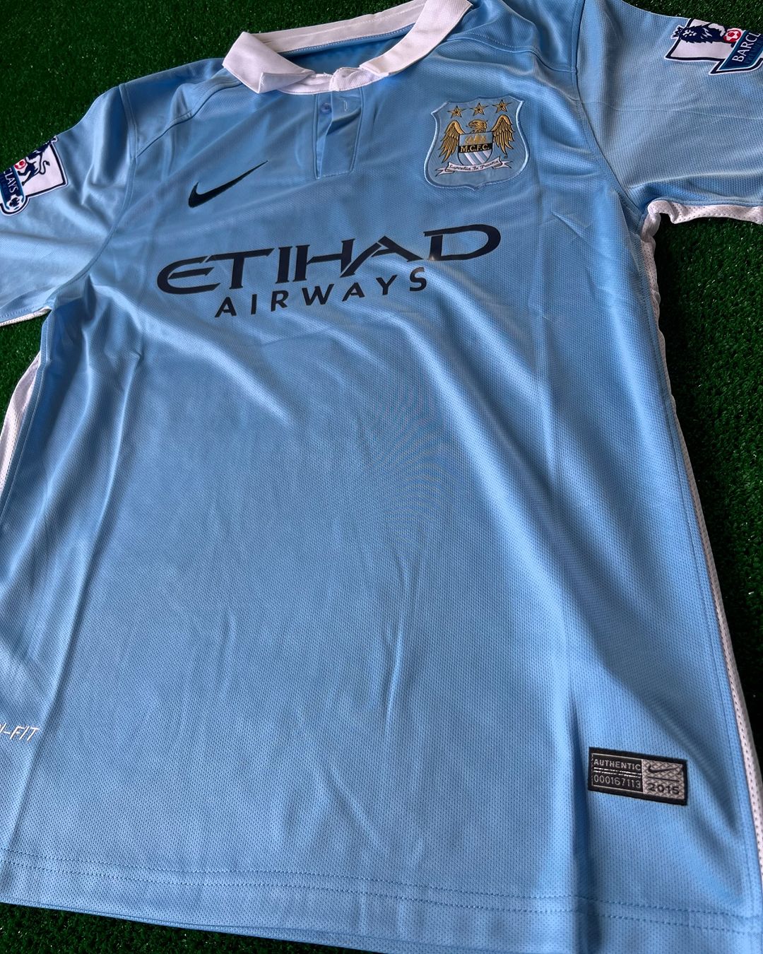 Sergio Kun Aguero Manchester City 2015 2016 Season Retro Jersey Maillot Trikot Maglia