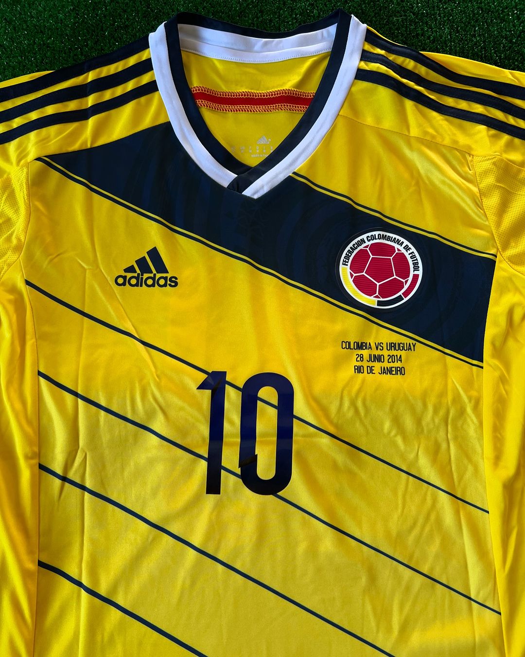 James Rodriguez Colombia 2014 Brazil World Cup Blue Retro Jersey