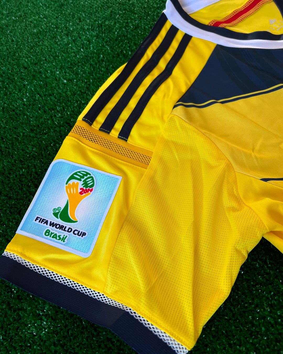 James Rodriguez Colombia 2014 Brazil World Cup Blue Retro Jersey