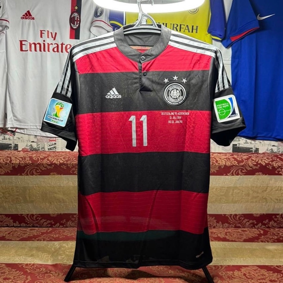 Miroslav Klose Germany 2014 World Cup Russia Black Red Retro Jersey Trikot