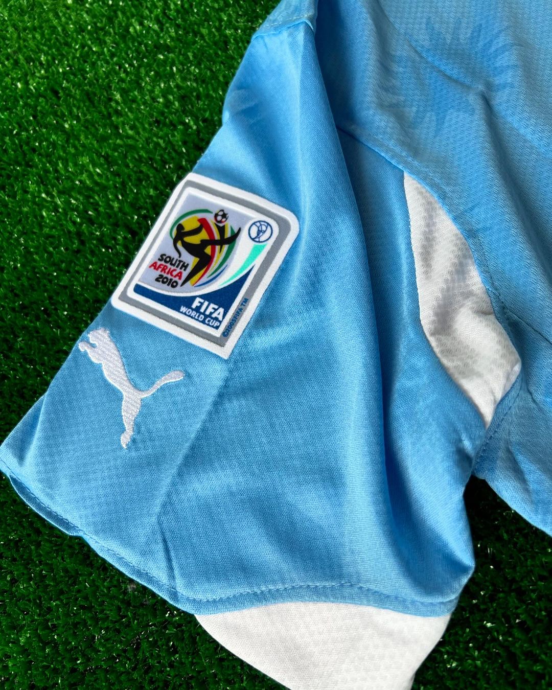 Diego Forlán Uruguay 2010 South Aftica World Cupe Blue Retro Jersey