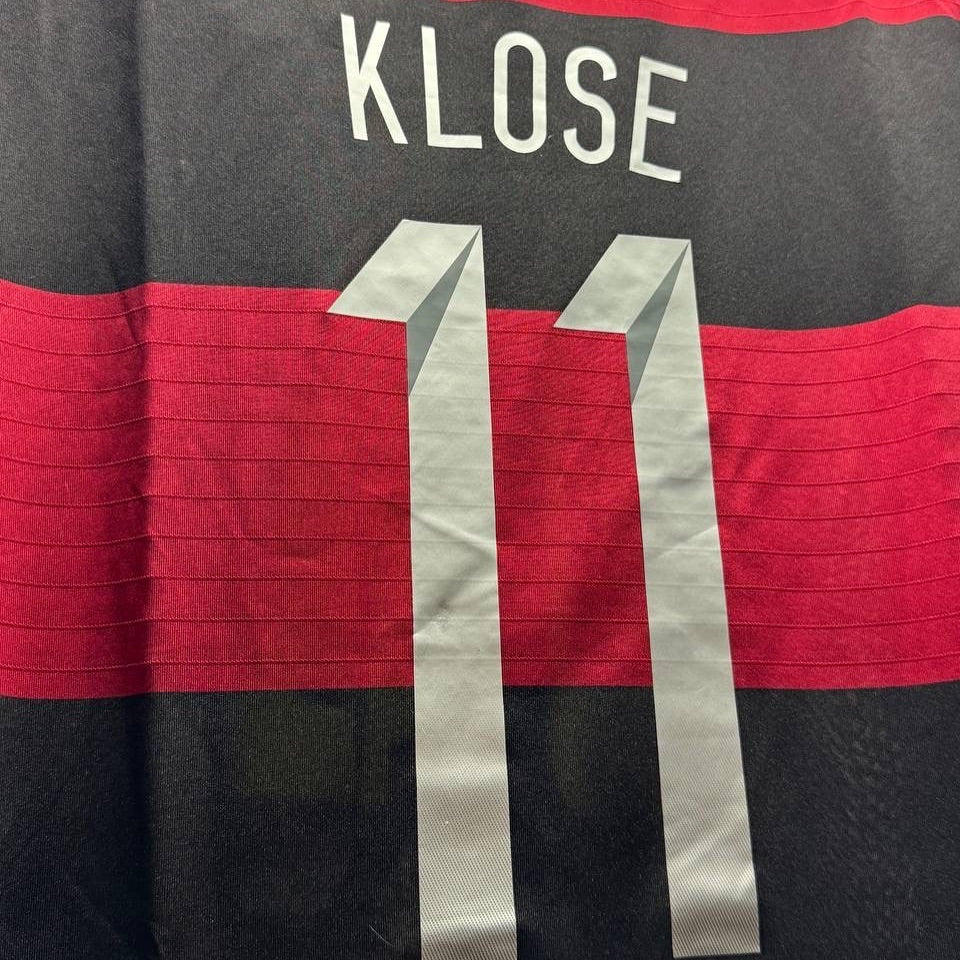 Miroslav Klose Germany 2014 World Cup Russia Black Red Retro Jersey Trikot