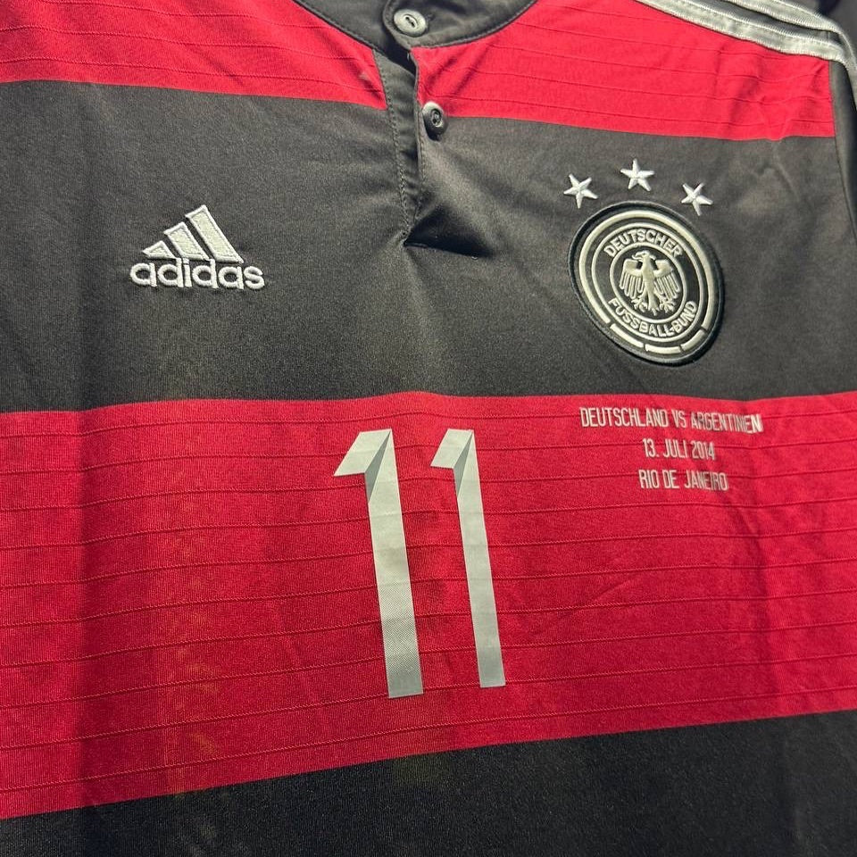 Miroslav Klose Germany 2014 World Cup Russia Black Red Retro Jersey Trikot