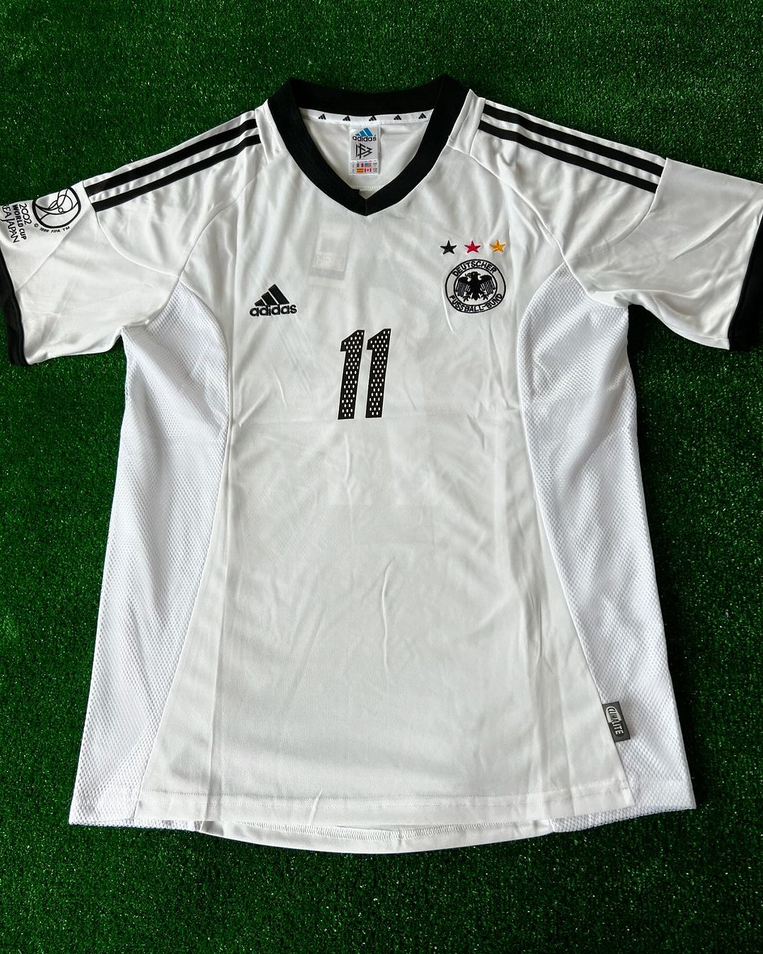 Miroslav Klose Germany 2002 World Cup Japan Korea White Retro Jersey