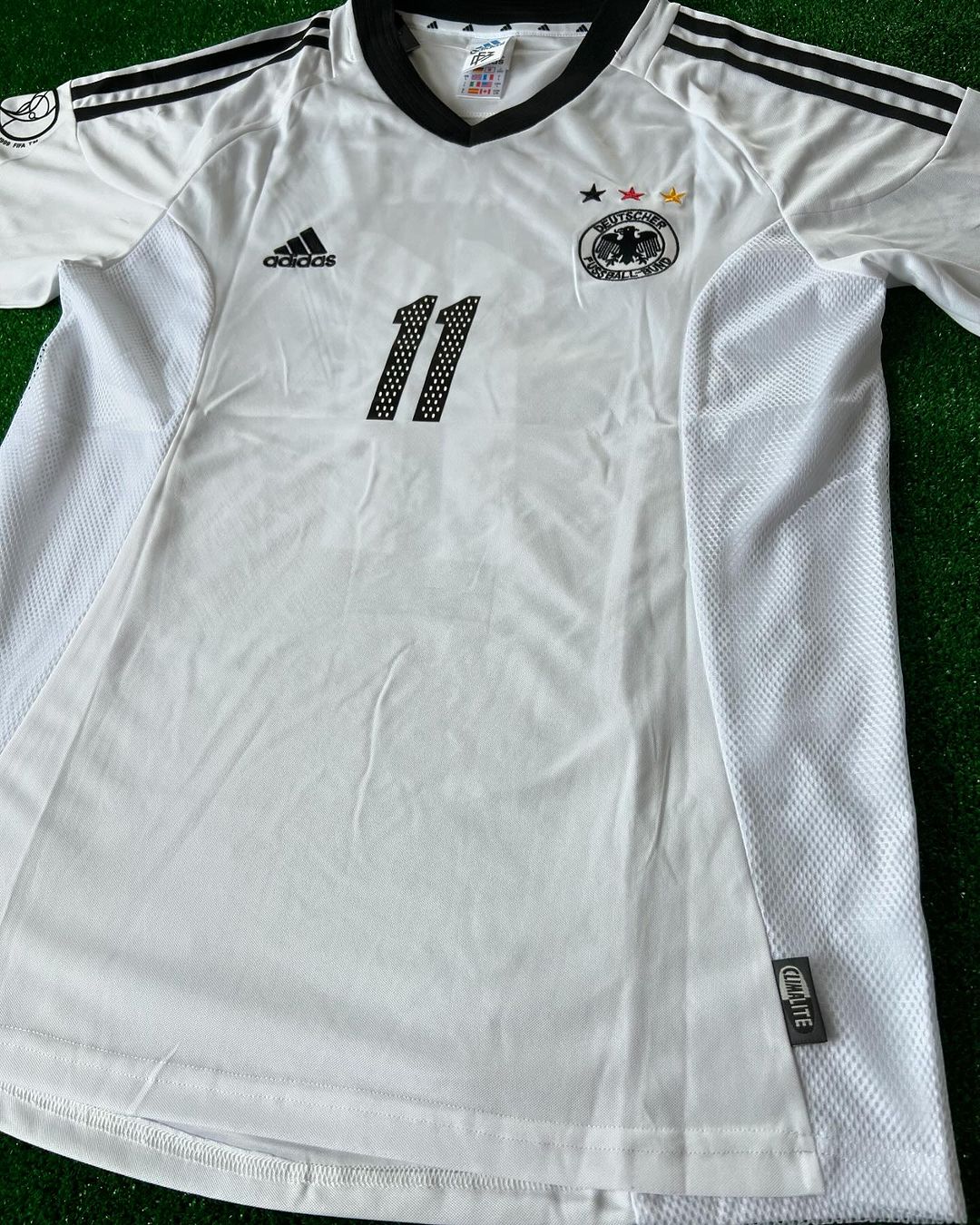 Miroslav Klose Germany 2002 World Cup Japan Korea White Retro Jersey