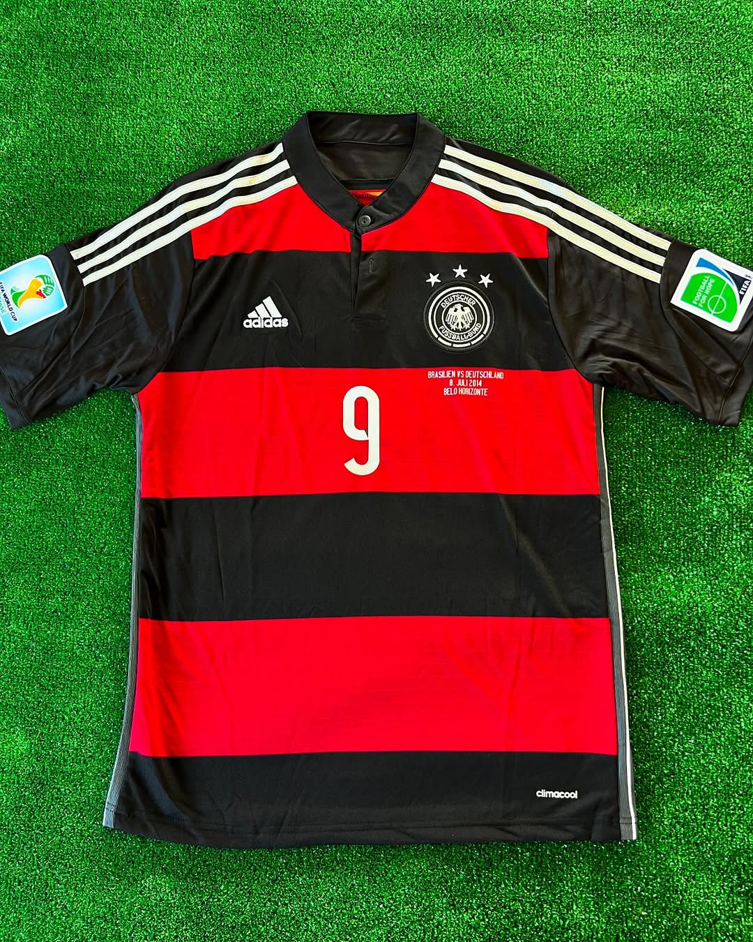 André Schürrle Germany 2014 World Cup Brazil Black Red Retro Jersey Trikot