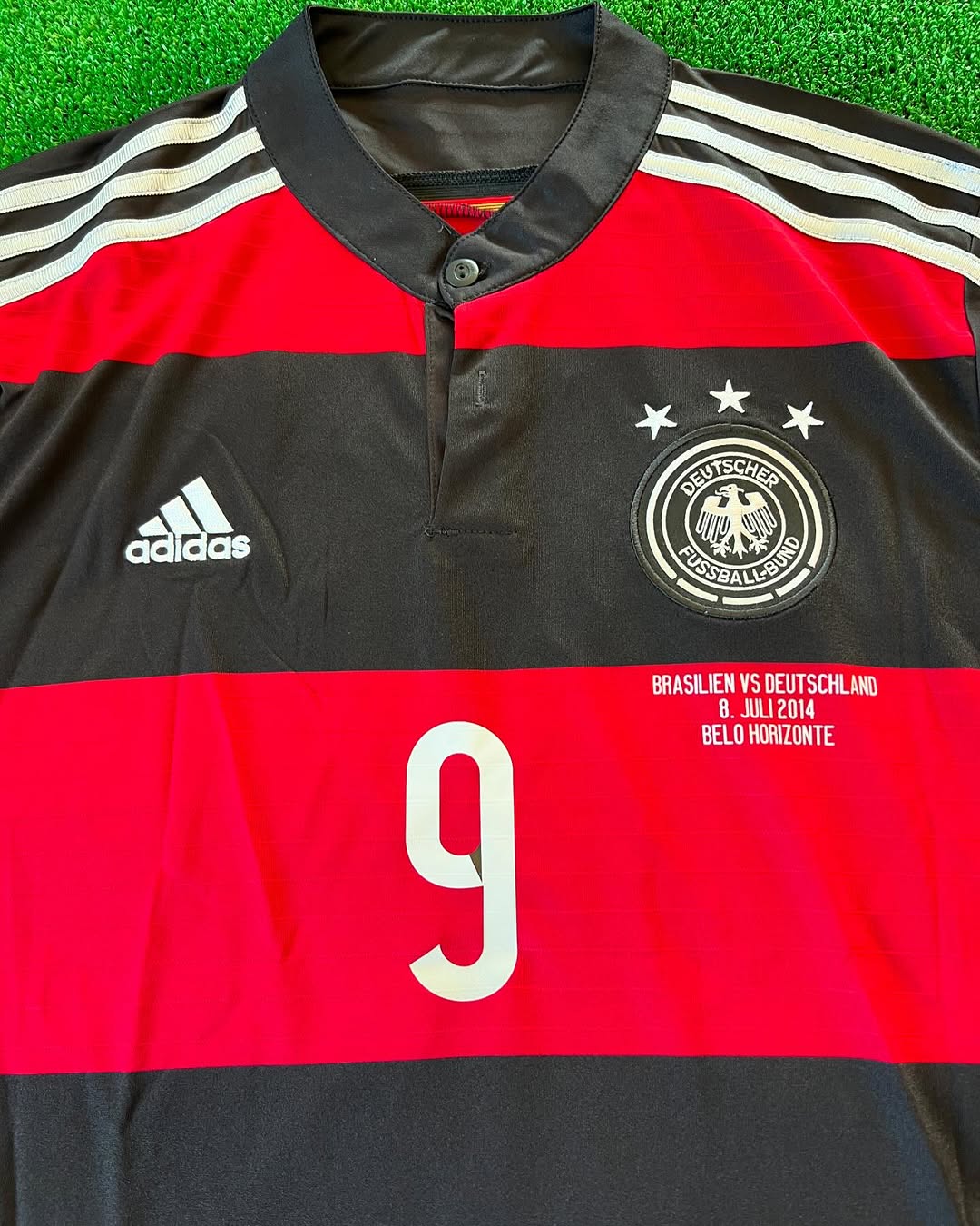 André Schürrle Germany 2014 World Cup Brazil Black Red Retro Jersey Trikot