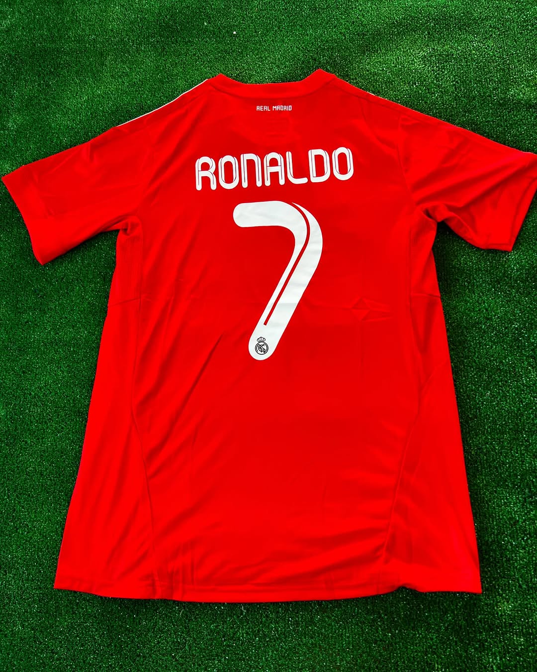 Cristiano Ronaldo Real Madrid 2011 2012 Season Red Retro Kit Jersey