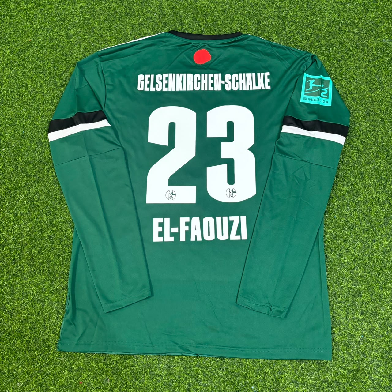 Soufiane El-Faouzi 23- Schalke 04 Long Sleeve Gelsenkirchen Special Edition Football Jersey