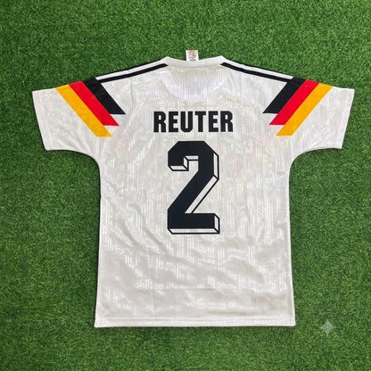 Stefan Reuter Germany 1990 World Cup Retro Football Jersey Kit