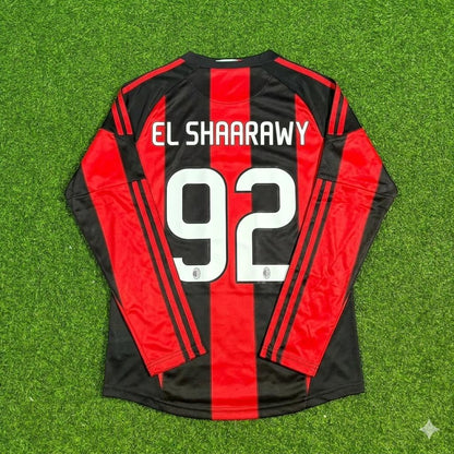 Stephen El Shaarawy AC Milan Home Long Sleeve Retro Football Jersey