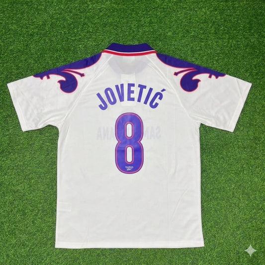 Fiorentina Retro White Football Jersey