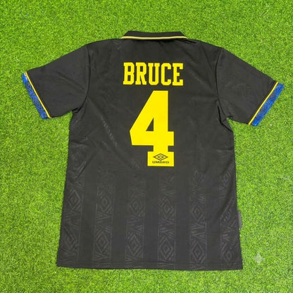 Steve Bruce Manchester United 1992 1993 Retro Retro Football Jersey