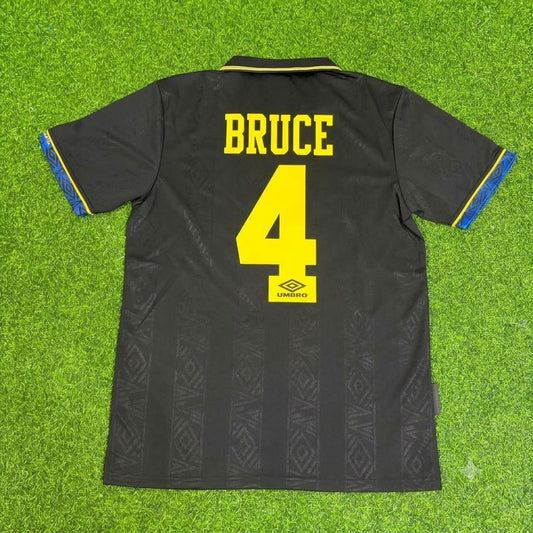 Steve Bruce Manchester United 1992 1993 Retro Retro Football Jersey