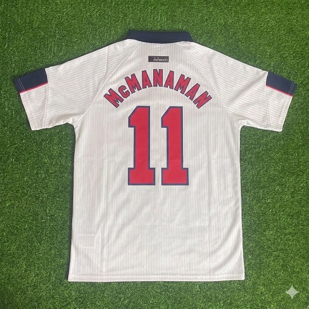 Steve McManaman England 1998 World Cup Retro Jersey