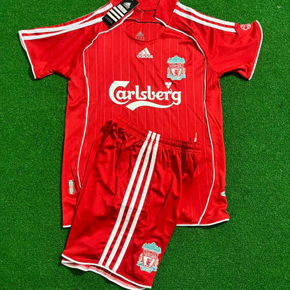 Steven Gerrard Liverpool 2007/08 Kids Soccer Kit Jersey Kinder Trikot Maillot Enfant Soccer Shirt