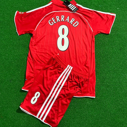 Steven Gerrard Liverpool 2007/08 Kids Soccer Kit Jersey Kinder Trikot Maillot Enfant Soccer Shirt