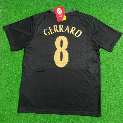 Steven Gerrard – Liverpool 2005 Final Black Retro Jersey Trikot Soccer Shirt