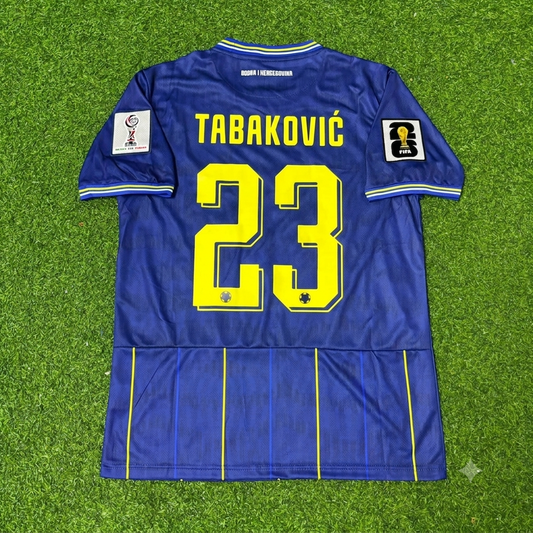Haris Tabakovic Bosnia and Herzegovina 2026 World Cup Blue Football Jersey