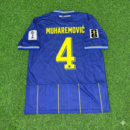 Tarik Muharemovic Bosnia and Herzegovina 2026 World Cup Blue Football Jersey