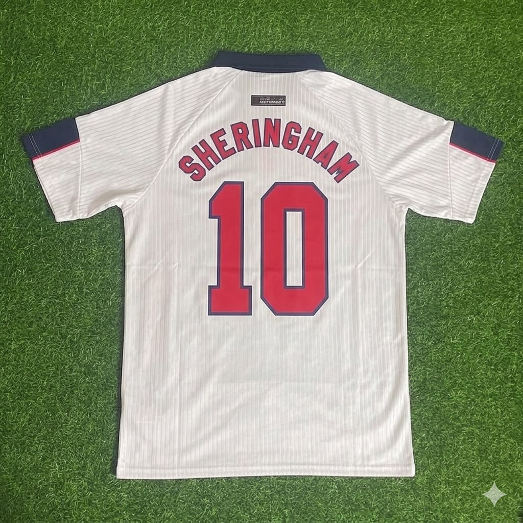 Teddy Sheringham England 1998 World Cup Retro Jersey