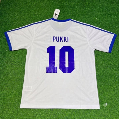 Teemu Pukki Finland Home Retro Football Shirt Jalkapallopaita