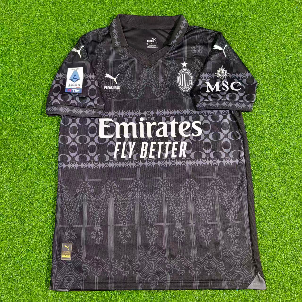 Theo Hernandez AC Milan 2024 Black Jersey