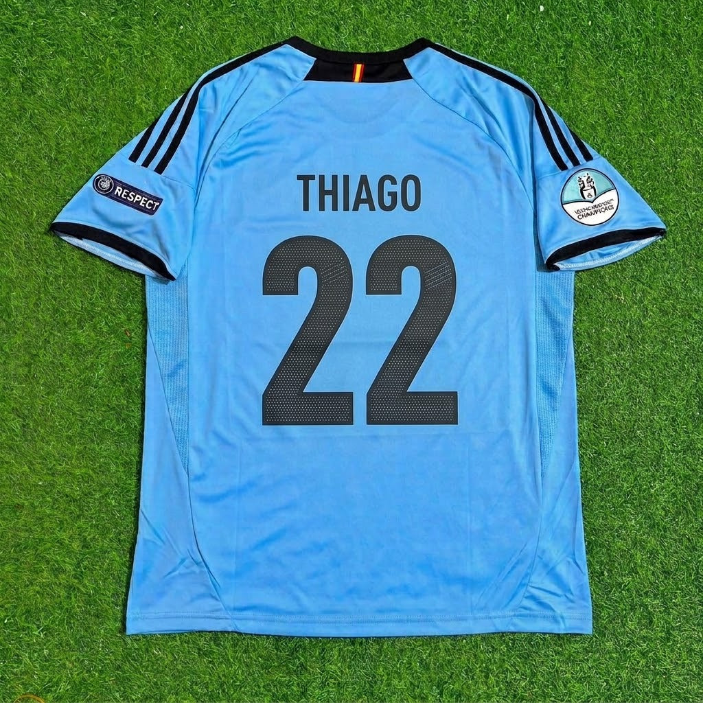 Thiago Alcantara Spain EURO 2012 Final Retro Football Jersey Kit