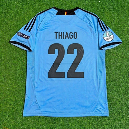 Thiago Alcantara Spain EURO 2012 Final Retro Football Jersey Kit