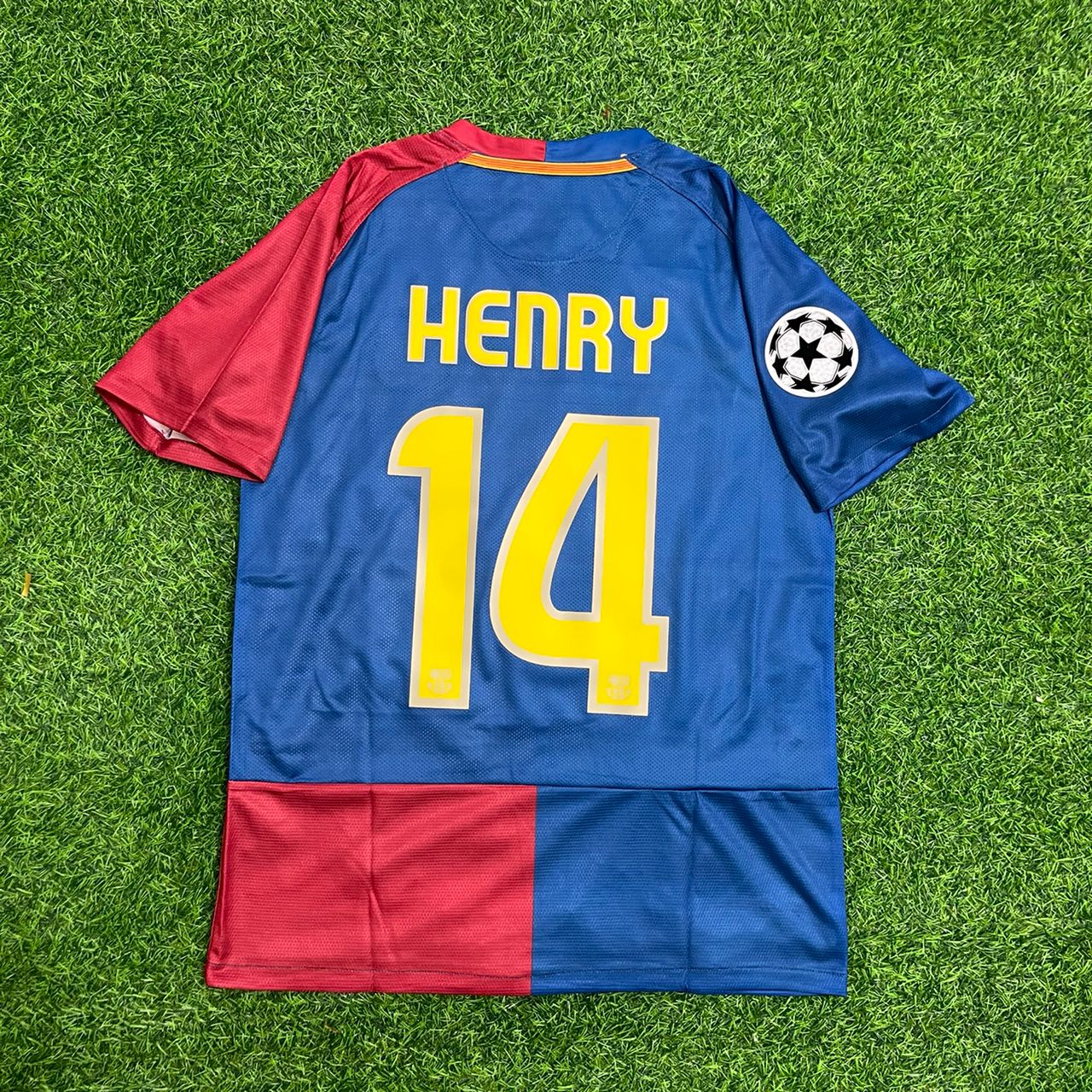 Thierry Henry 14 - Barcelona 2009 Champions League Roma Final Retro Jersey Trikot Maillot