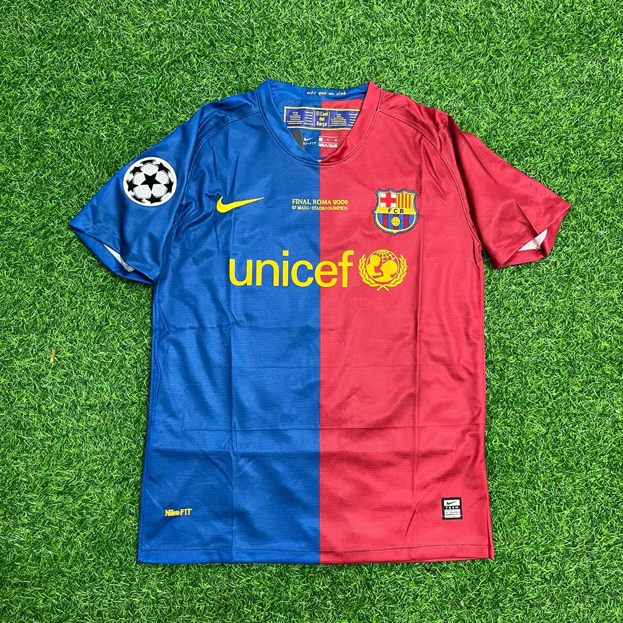 Thierry Henry 14 - Barcelona 2009 Champions League Roma Final Retro Jersey Trikot Maillot