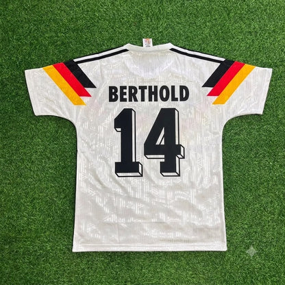 Thomas Berthold Germany 1990 World Cup Retro Football Jersey Kit