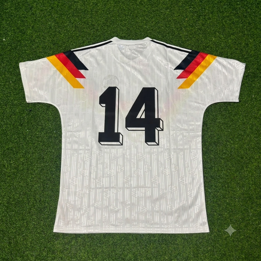 Thomas Berthold Germany 1990 World Cup Retro Football Jersey Trikot Maillot