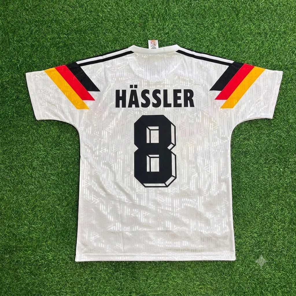 Thomas Hässler Germany 1990 World Cup Retro Football Jersey Kit