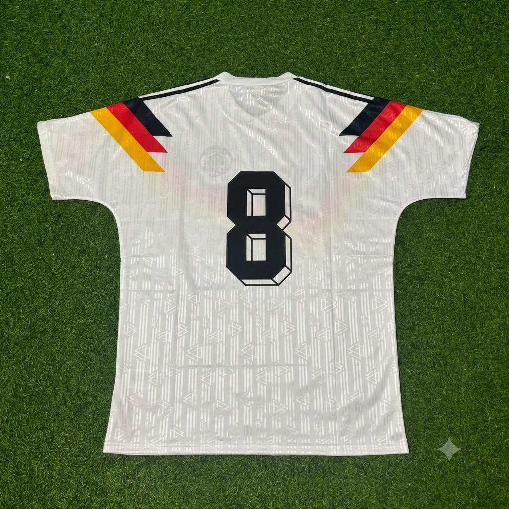 Thomas Hässler Germany 1990 World Cup Retro Football Jersey Trikot Maillot