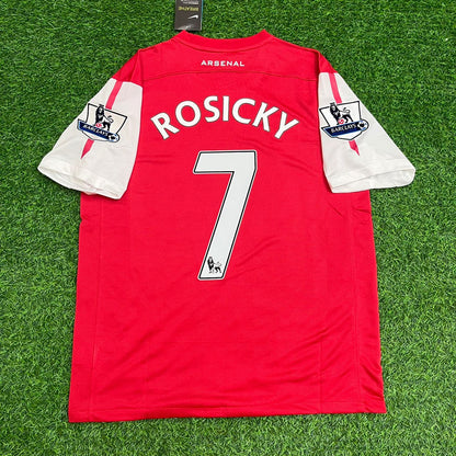 Tomas Rosicky Arsenal 2010-2011  Retro Kit Jersey Trikot Maglia Soccer Shirt