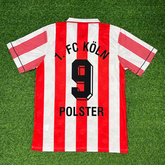 Toni Polster #9 FC Köln Retro Trikot Fußballtrikot