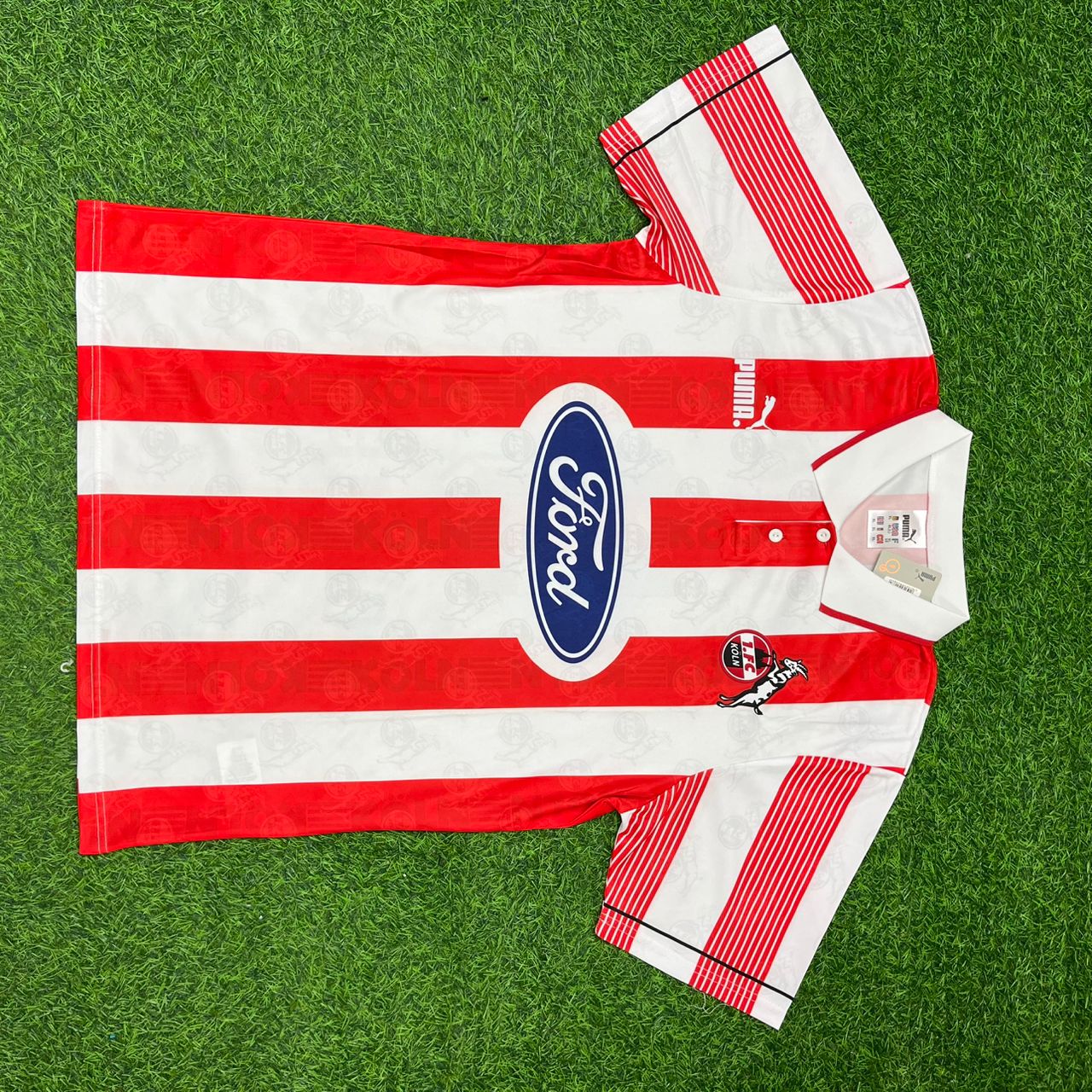 Toni Polster #9 FC Köln Retro Trikot Fußballtrikot