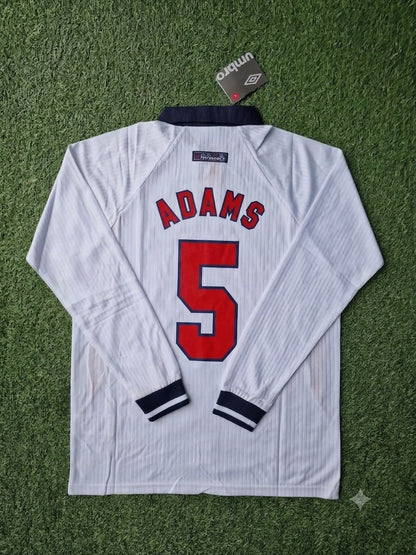 Tony Adams England 1998 World Cup Long Sleeves Retro Jersey
