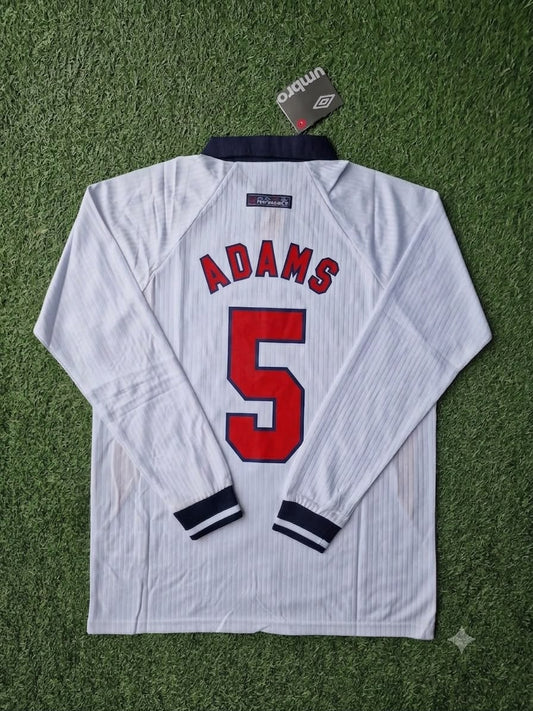 Tony Adams England 1998 World Cup Long Sleeves Retro Jersey