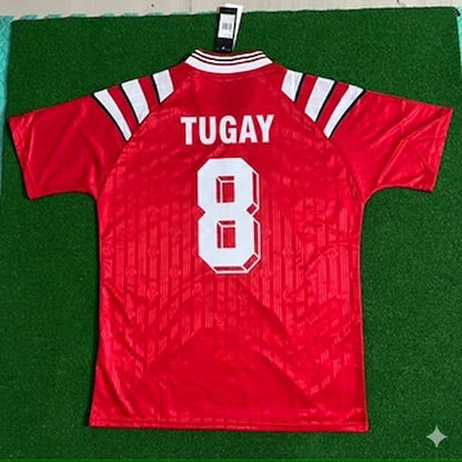 Tugay Kerimoglu Türkiye Turkey Red Nostalgic Retro Football Jersey