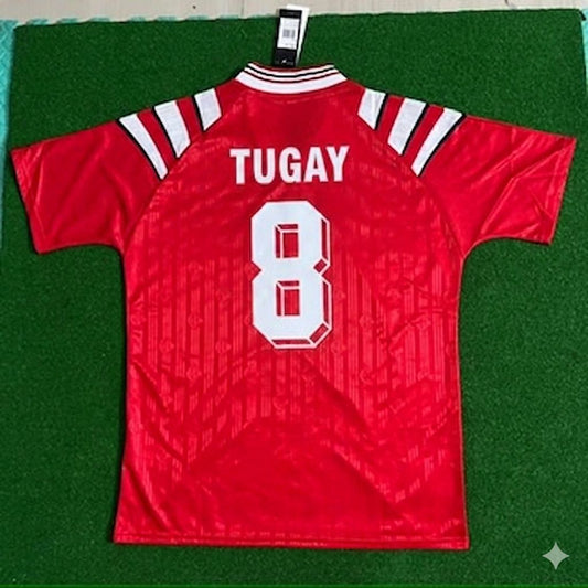 Tugay Kerimoglu Türkiye Turkey Red Nostalgic Retro Football Jersey