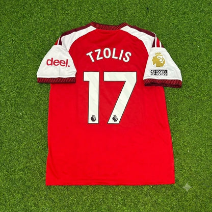Christos Tzolis Arsenal Home New Season 2027 Jersey Kit Soccer Trikot Maillot Maglia