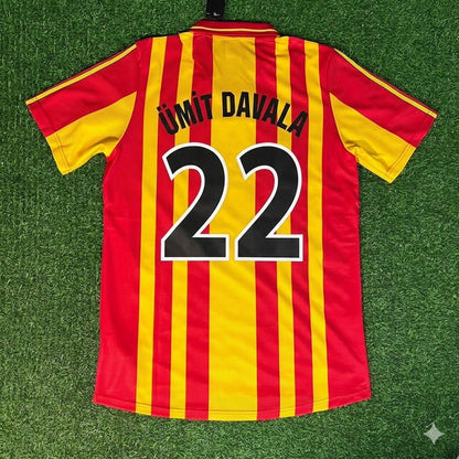Umit Davala 22 – Galatasaray 2000 UEFA Super Kupa Final Retro Kit Jersey – | Trikot | Maillot | Forma