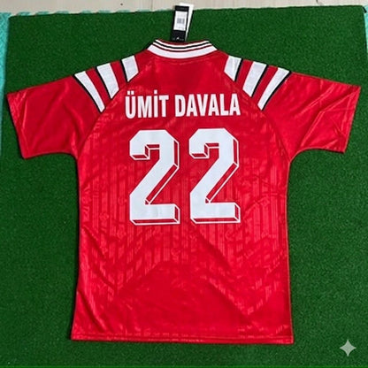 Umit Davala Türkiye Turkey Red Nostalgic Retro Football Jersey