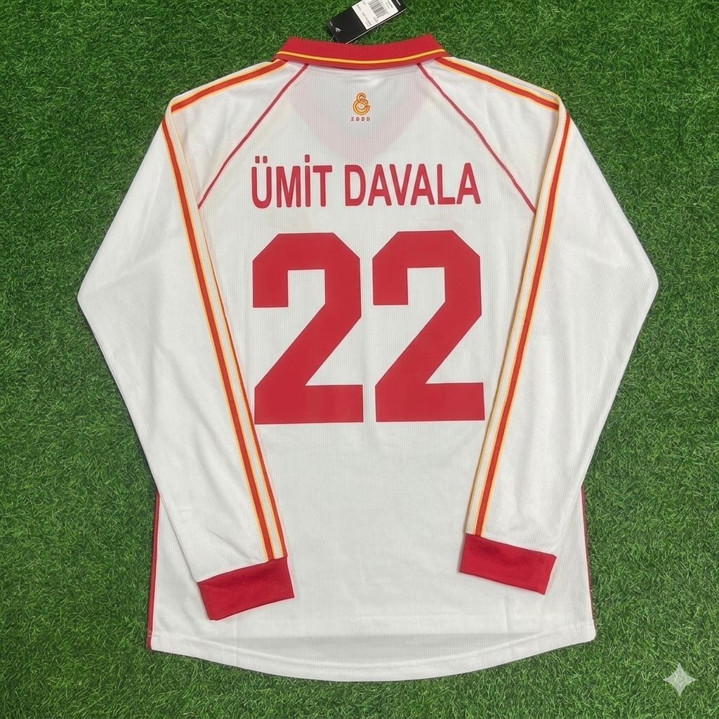 Umit Davala Galatasaray UEFA 2000 Final Retro Football Jersey Kit